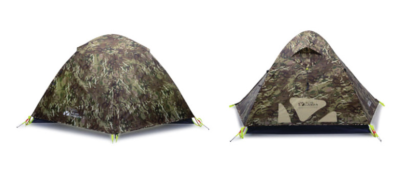 Cheap Goat Tents Mobi Garden 2 3Person Camping Tent Outdoor Ultralight Tent Double Layer Rainproof Windproof Hiking Travel Upgraded Camouflage   